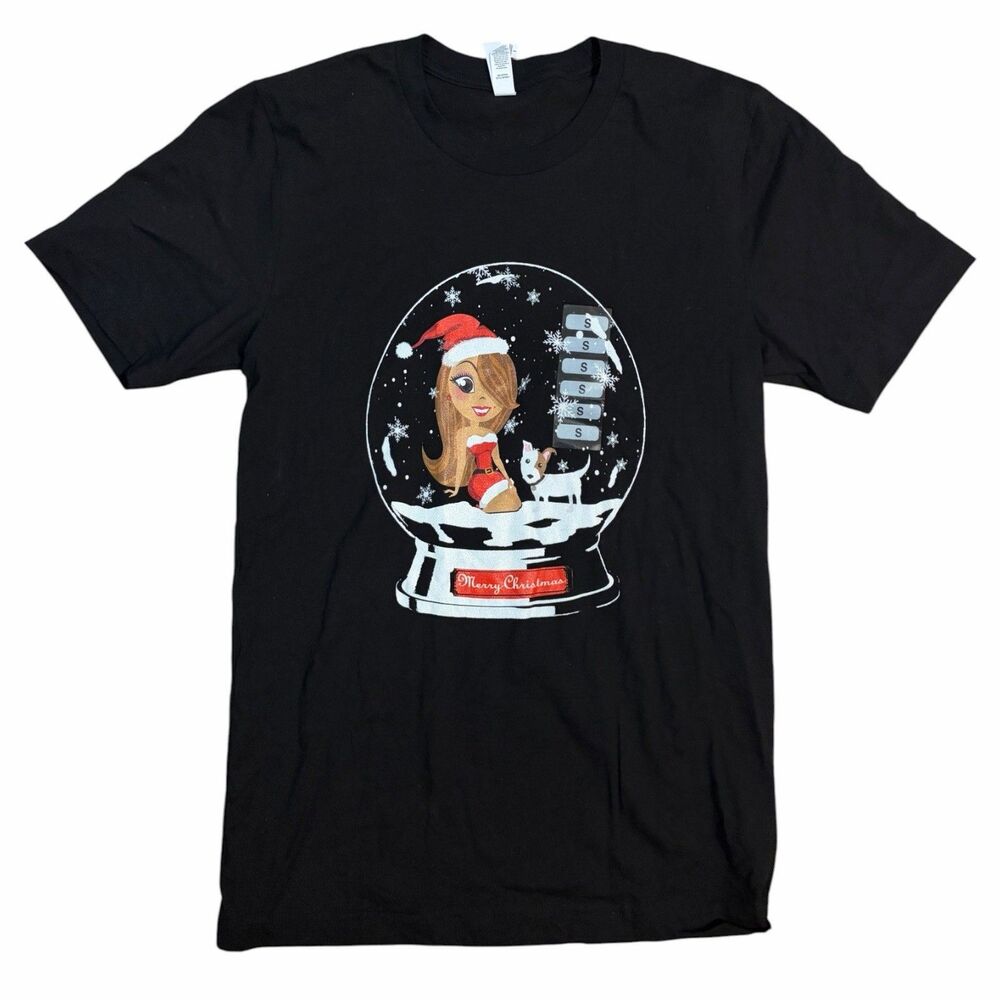 Merry Christmas Mariah Carey Shirt Unisex Sz Small Black Official 2021 Merch New